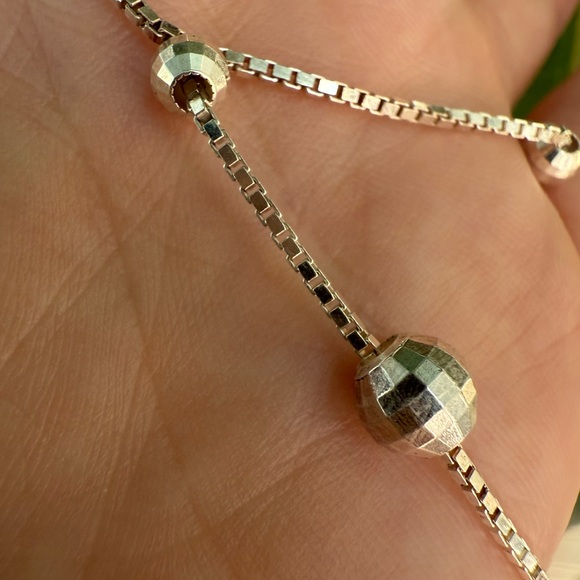 Vintage 925 Beaded Necklace - Picture 6 of 7